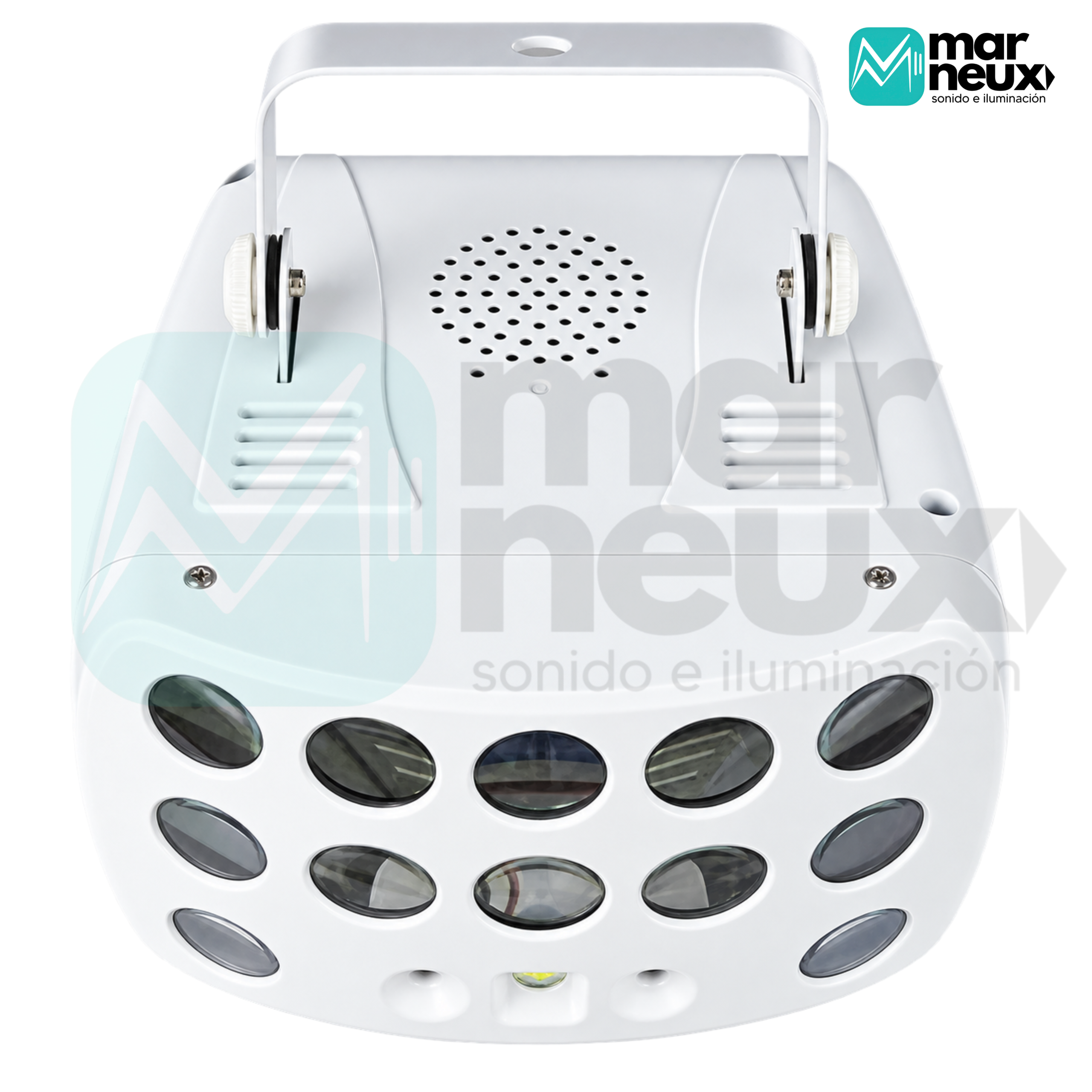 DERBY LED 3 EN 1 RGBW – LÁSER ROJO/VERDE + STROBE + DMX - Imagen 3